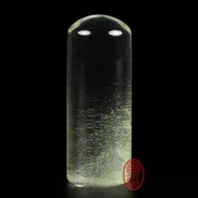 天然綠幽靈水晶印章-翡翠迷蹤