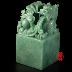 玉璽宮廟印章東菱玉-龍吟瑞玉